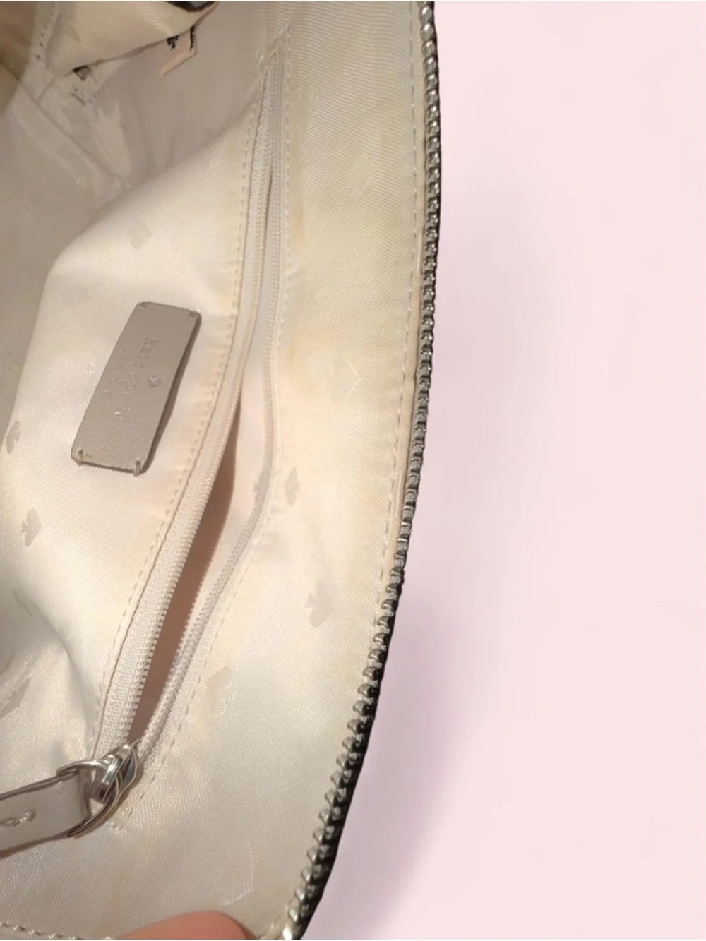 Kate Spade Patterson Drive Small Dome Satchel Taupe Gray Leather Crossbody